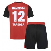 Bayer Leverkusen Edmond Tapsoba #12 Hemmatröja Barn 2024-25 Kortärmad (+ Korta byxor)